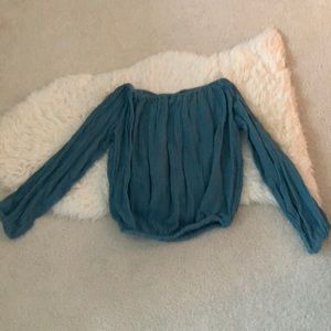 Off the shoulder, boho chic blouse